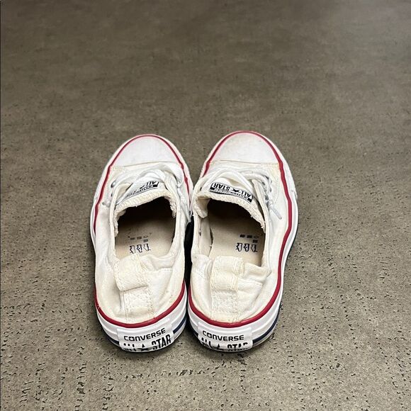Converse Kids Cream and Red Sneakers - Picture 5 of 8